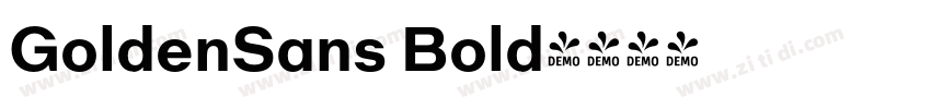 GoldenSans Bold字体转换